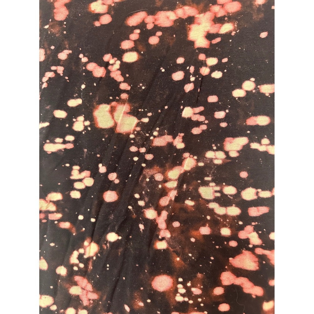 Daydreamer David Bowie Bleach Splatter Graphic T-Shirt Black Red XS Womens READ - Picture 4 of 7
